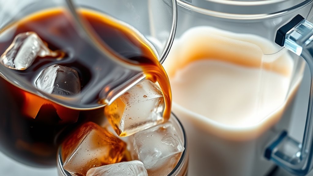 add coffee ice milk