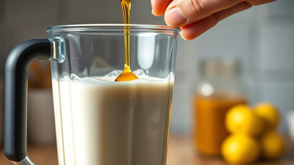 adjust milk and sweetness