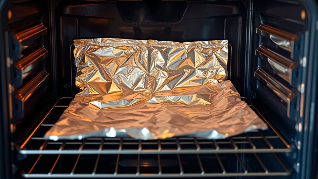 aluminum foil oven safety