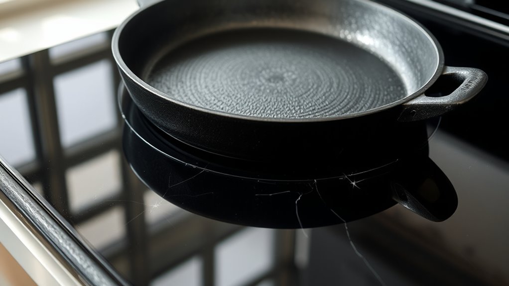 avoid dragging hot cast iron