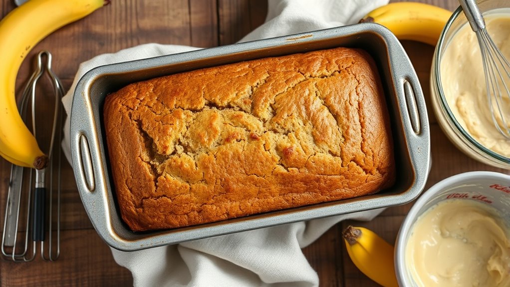 bake banana bread in pan