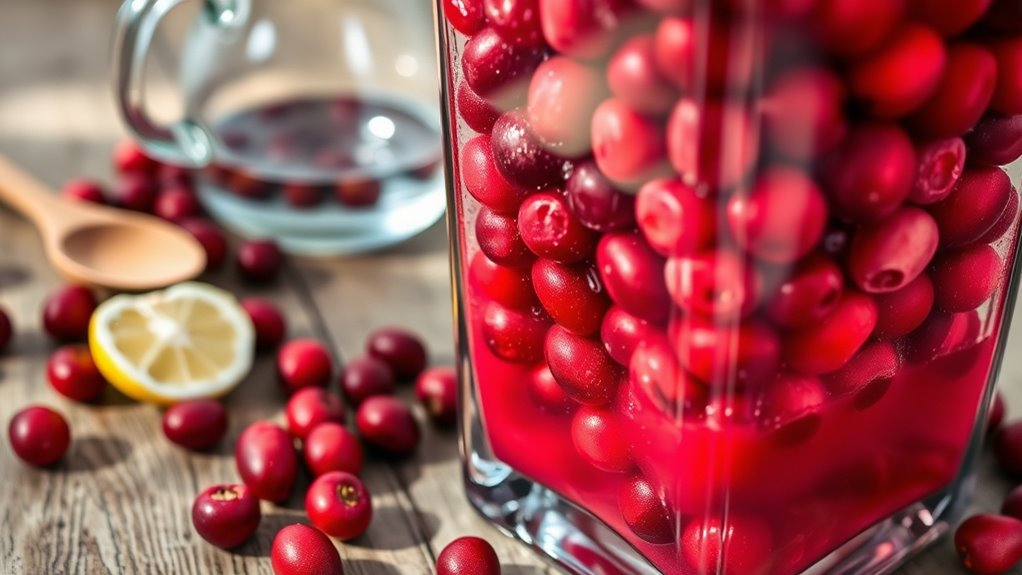 blend fresh cranberries easily