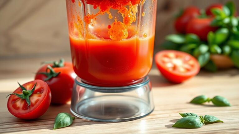 blend fresh tomatoes smoothly