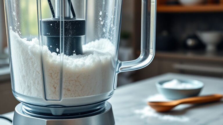 blend sugar into powder