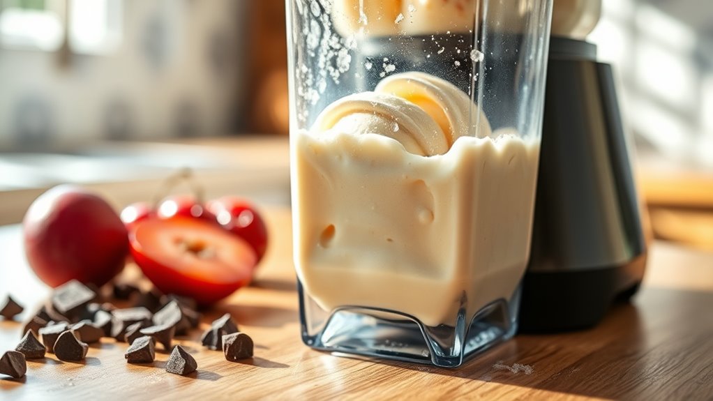 blender makes quick ice cream