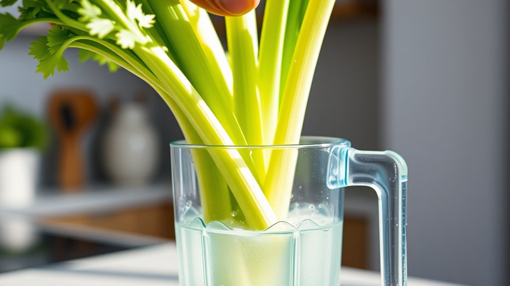 blender simplifies celery juicing