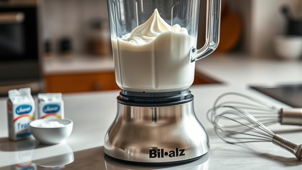 blender whipped cream steps