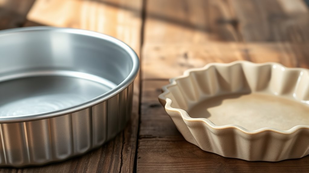 cake pans versus pie plates