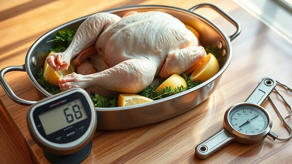 calculate chicken cooking time