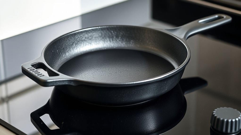 cast iron on glass stove