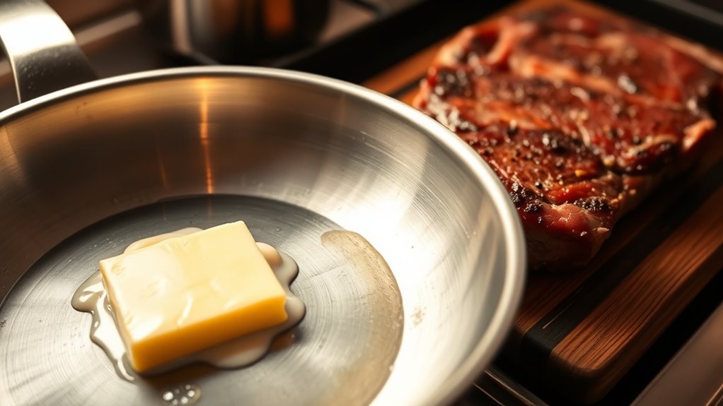 choose quality pan and butter