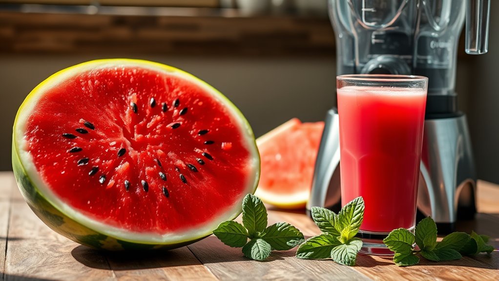 choose ripe juicy watermelon