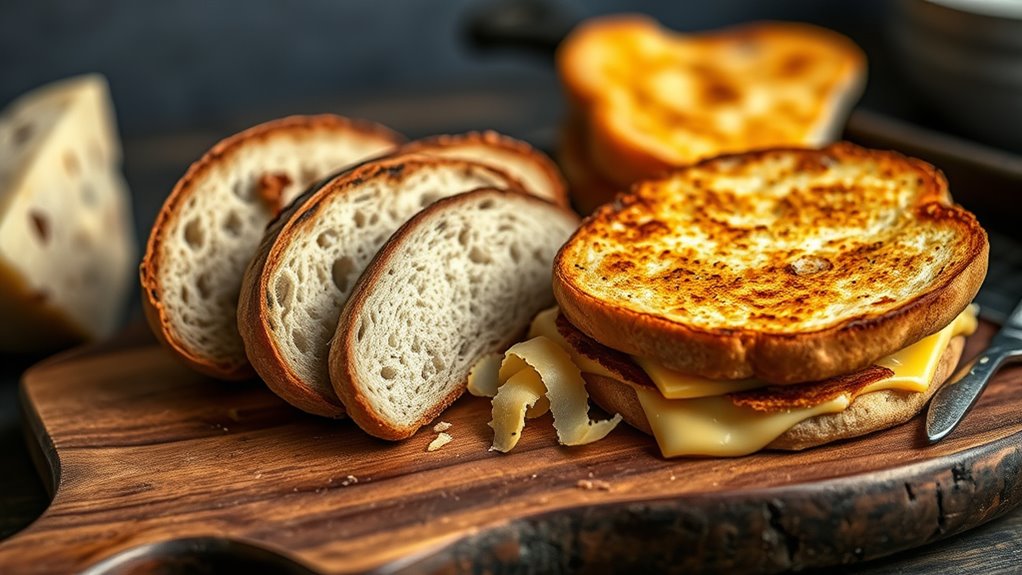 choose sturdy bread melt cheese