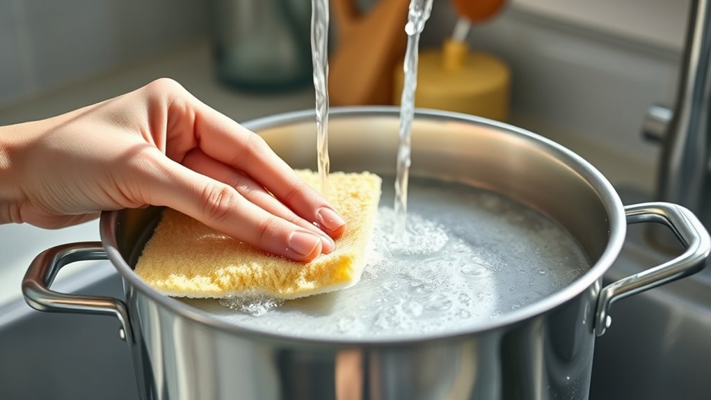 clean aluminum cookware regularly