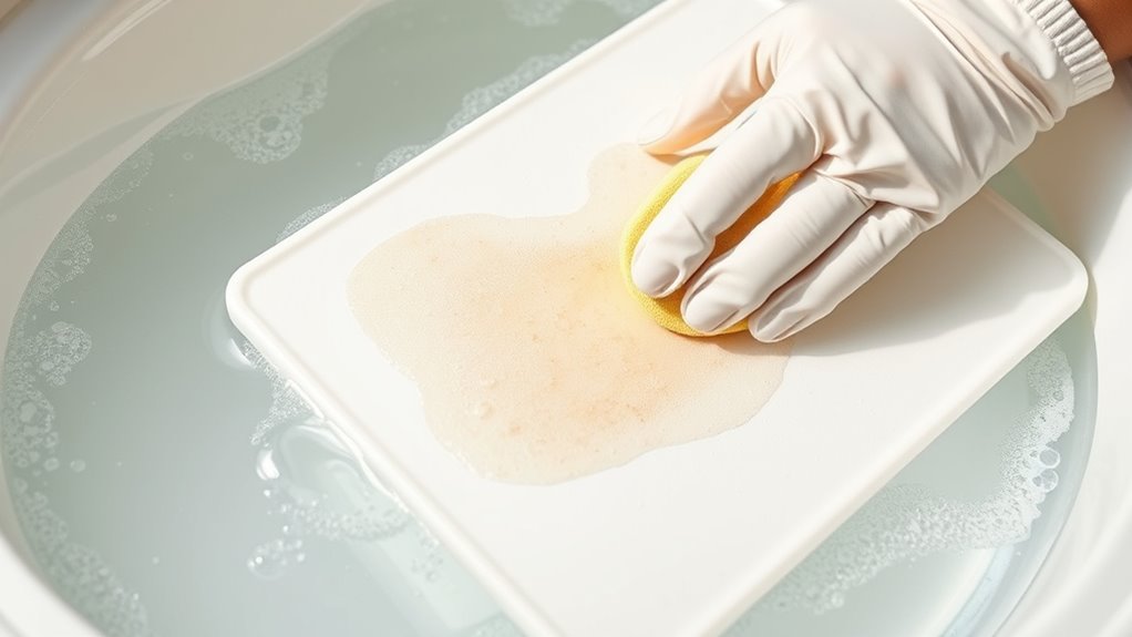 clean and rinse thoroughly