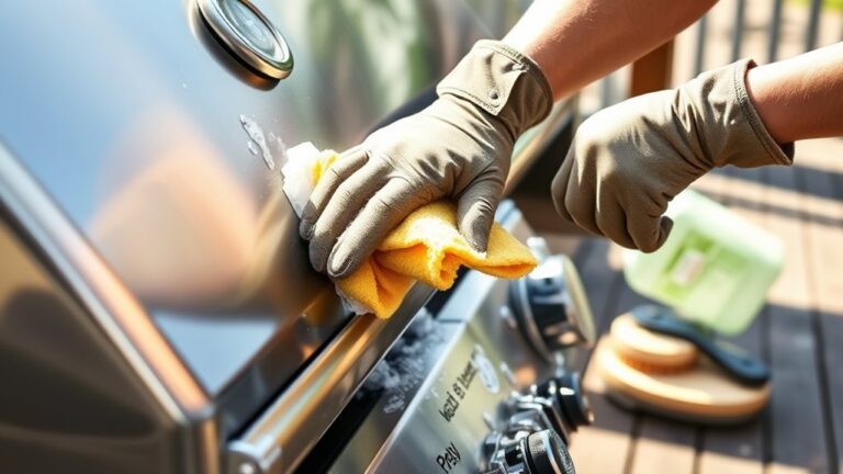 clean grill exterior thoroughly