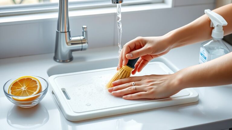 clean plastic cutting boards