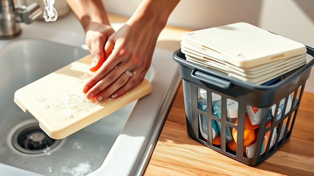 clean sanitize rinse dry