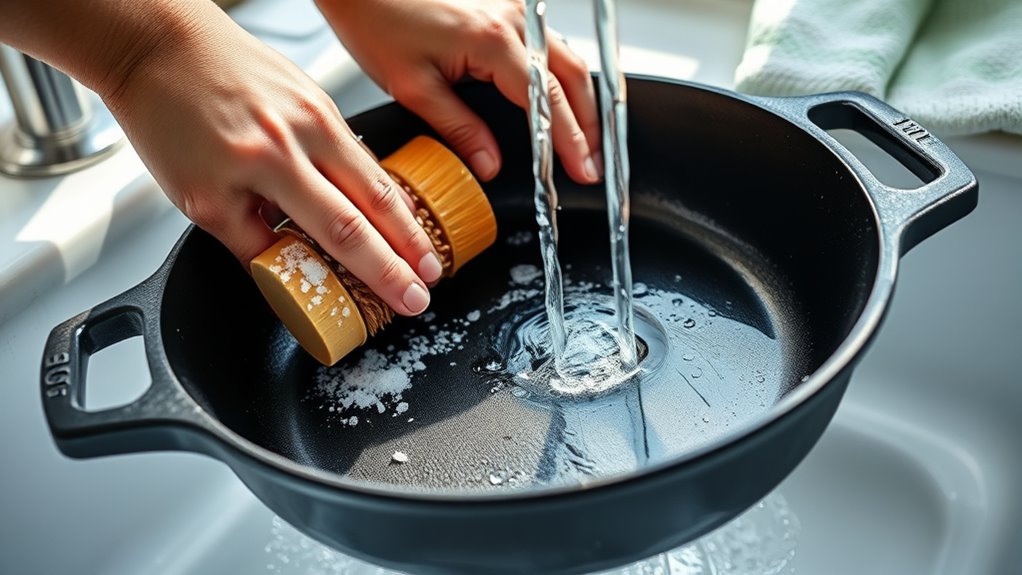 clean scrub dry heat