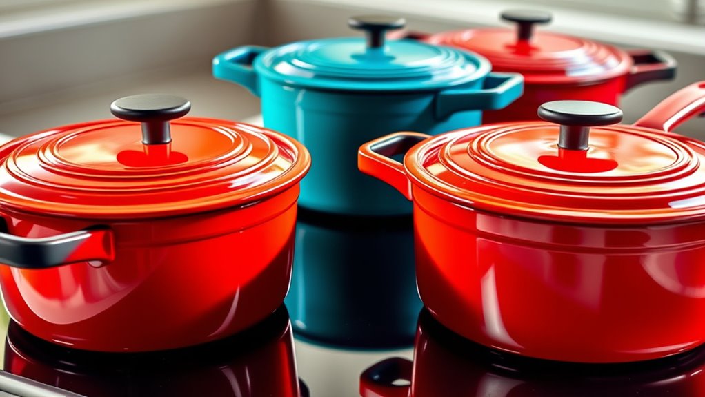 colorful durable induction cookware