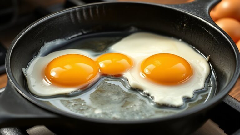 cook eggs in cast iron