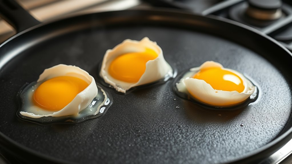 cook eggs on griddle