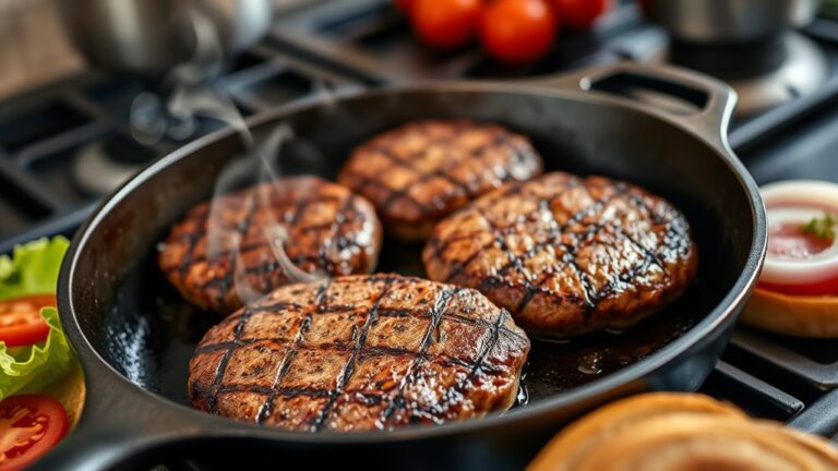 cook juicy skillet burgers