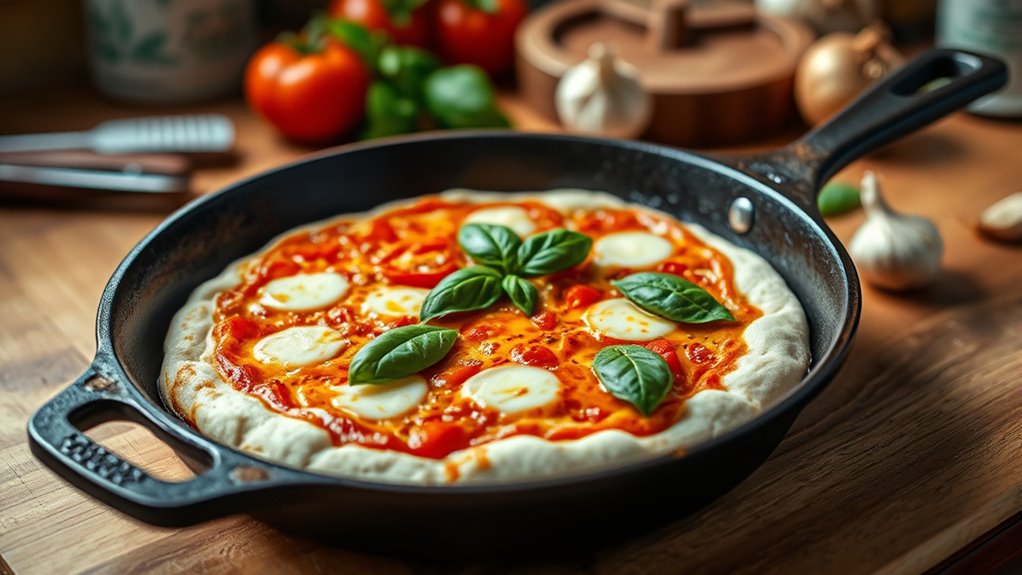cook pizza in skillet