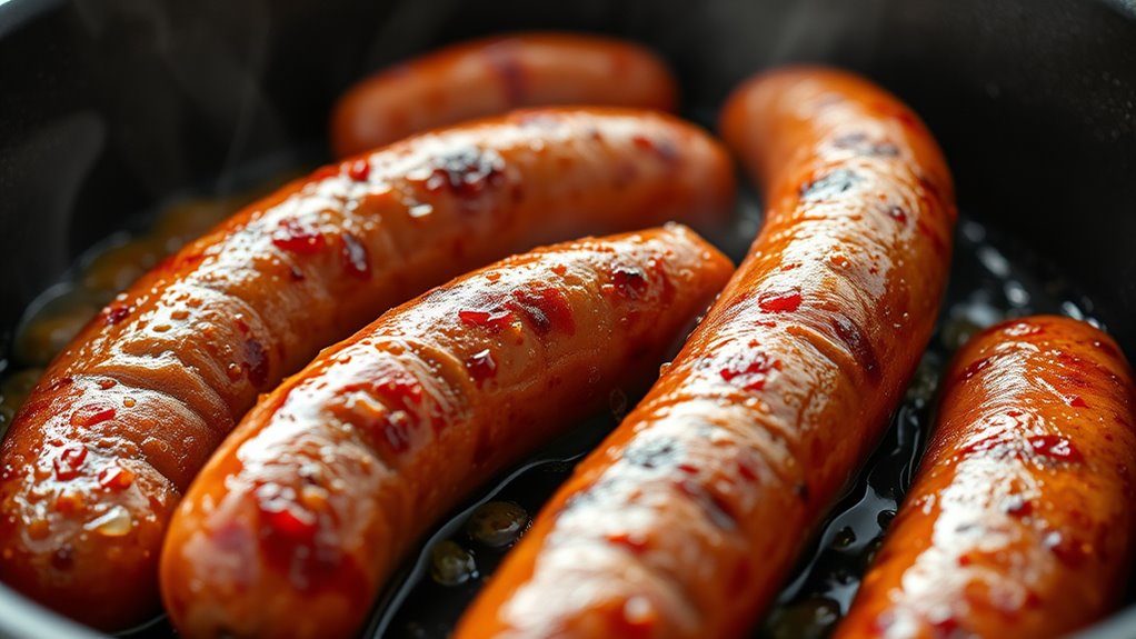 cook sausage links thoroughly