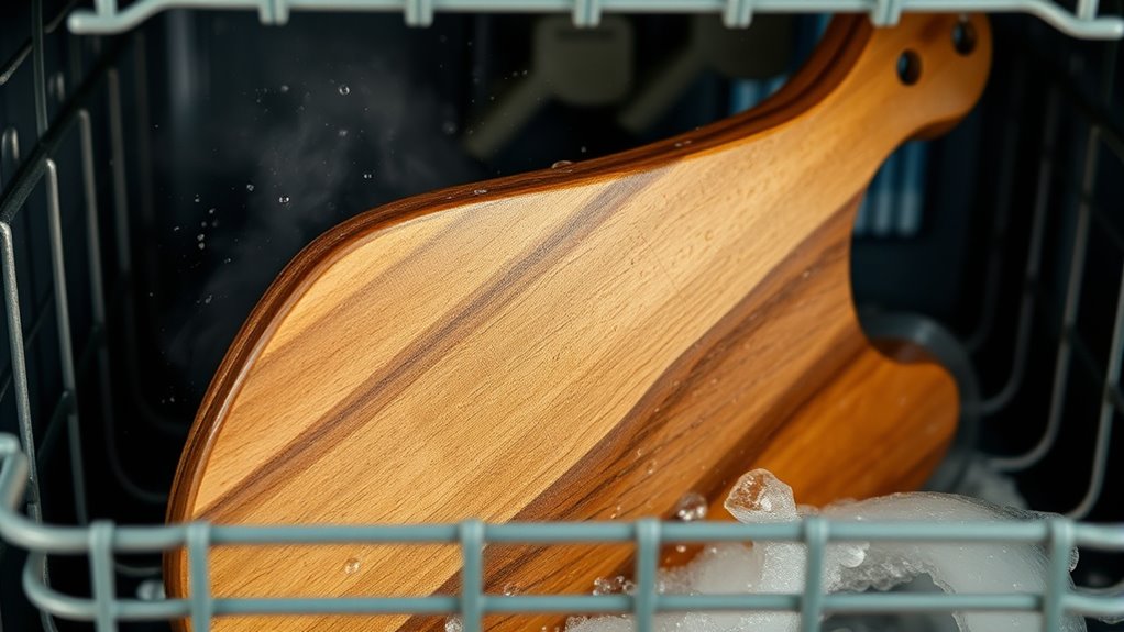 dishwasher heat damages wood