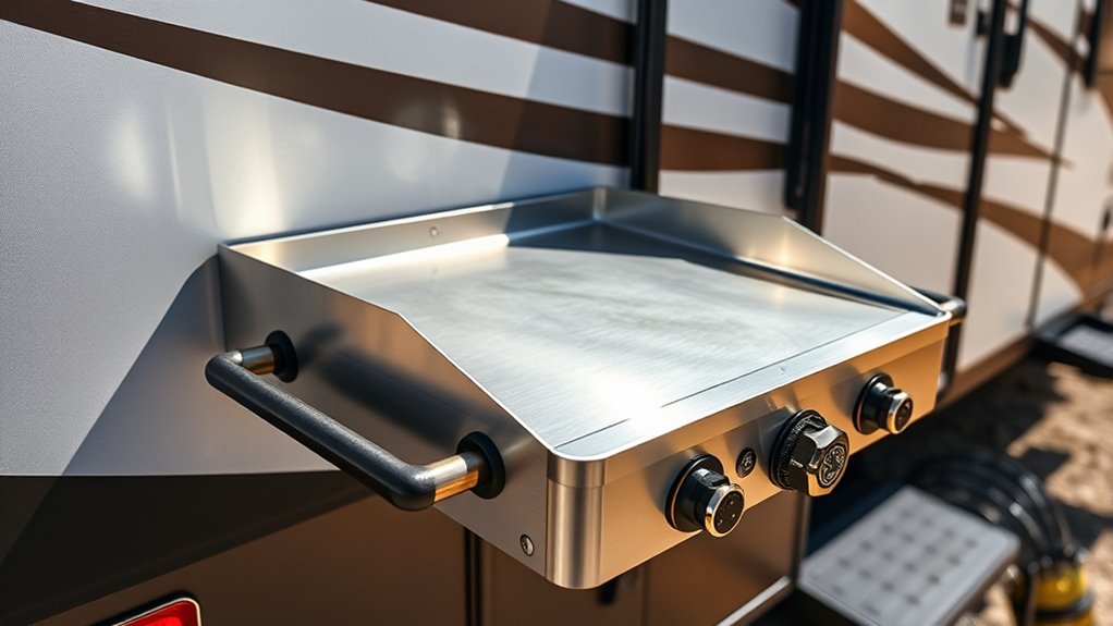 durable even heating outdoor griddle