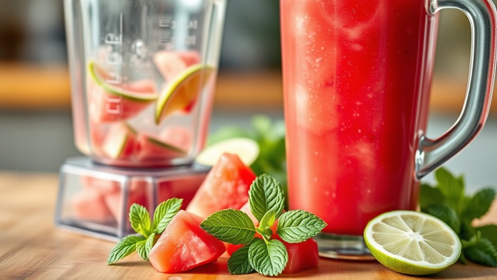 enhance watermelon with mint
