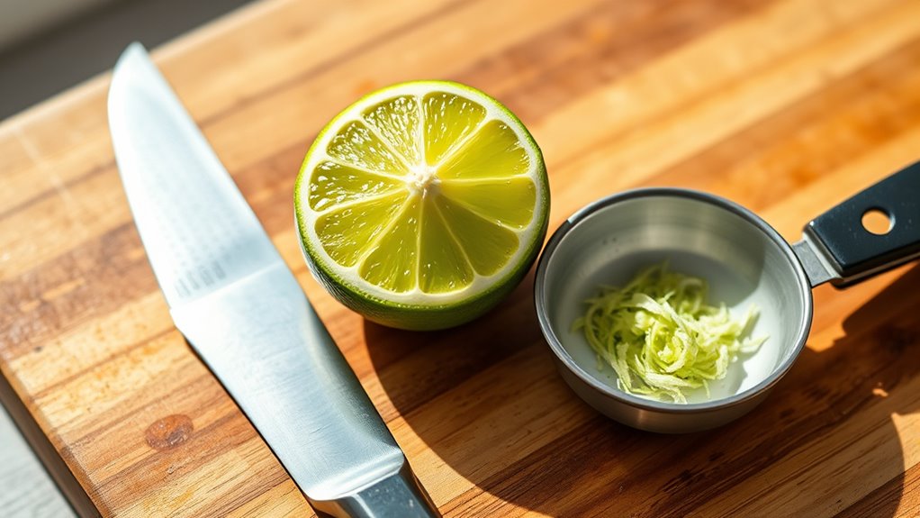 essential tools for lime zesting