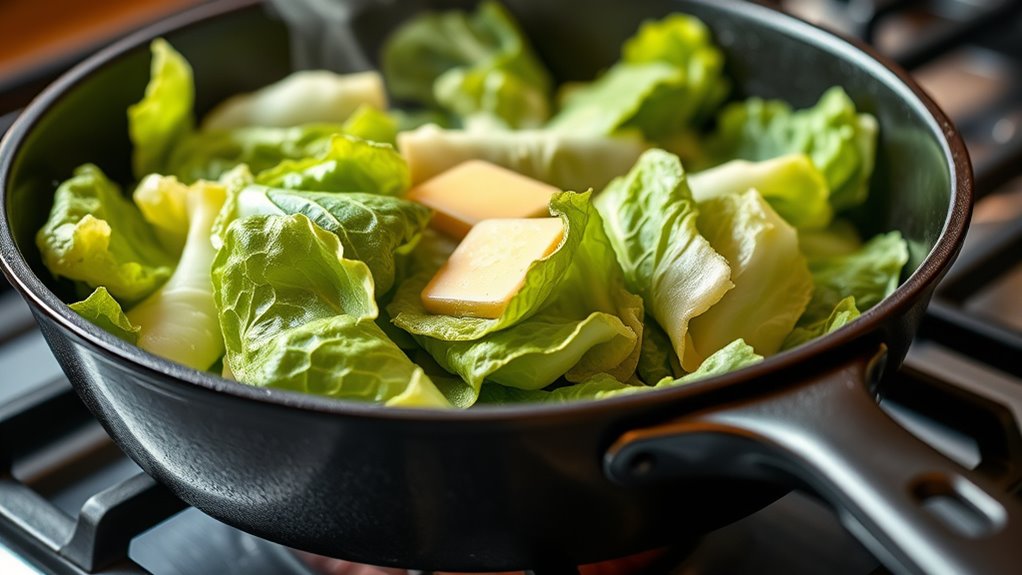 even heat spacious skillet
