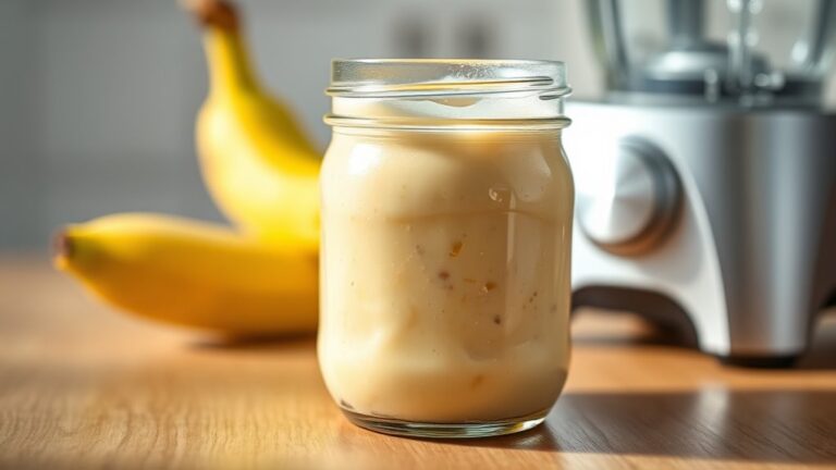 freeze blended banana mixture
