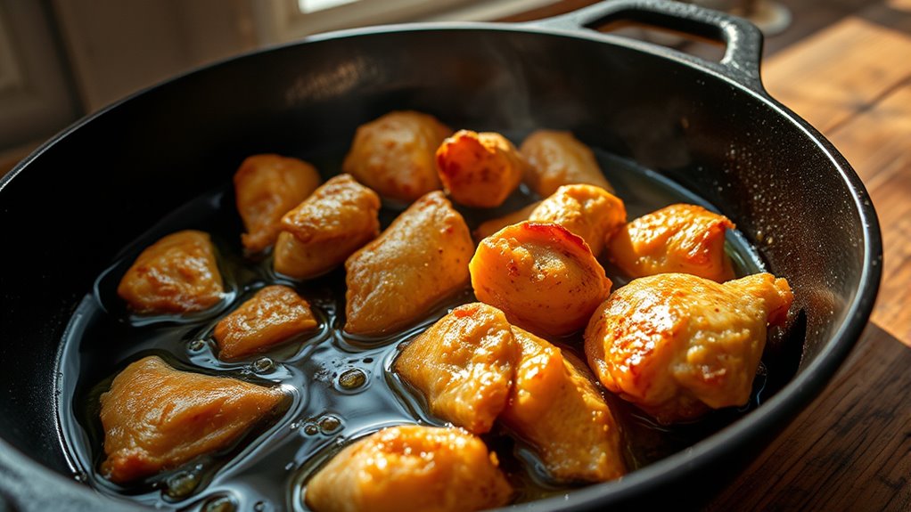 fry chicken in oil