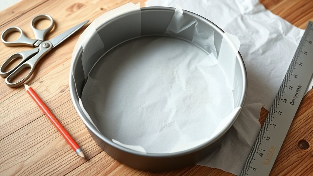 gather materials before lining