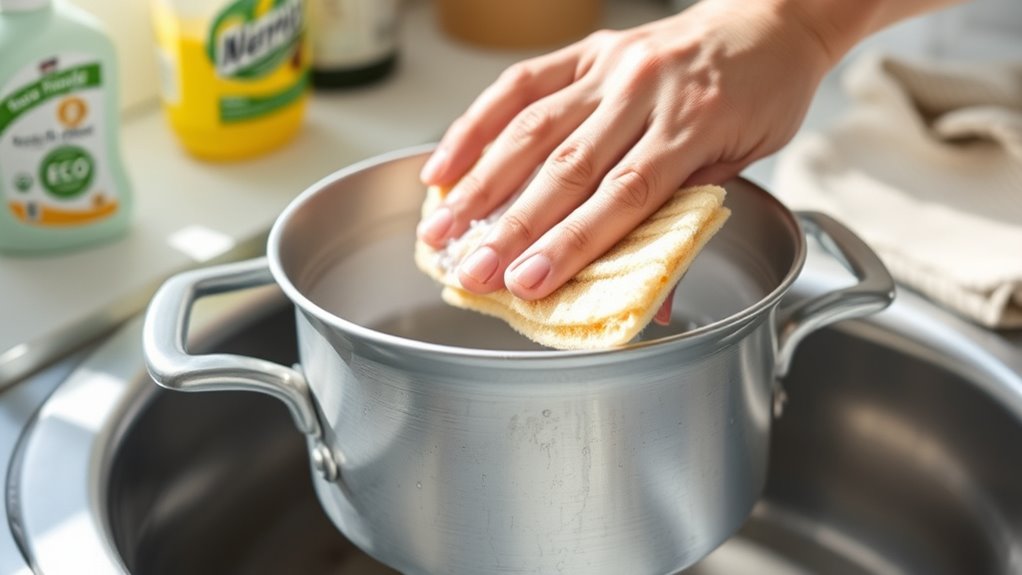 gentle cleaning preserves aluminum