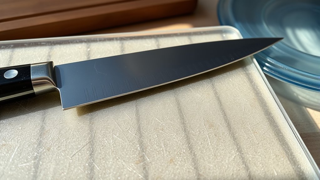 glass surfaces dull knives