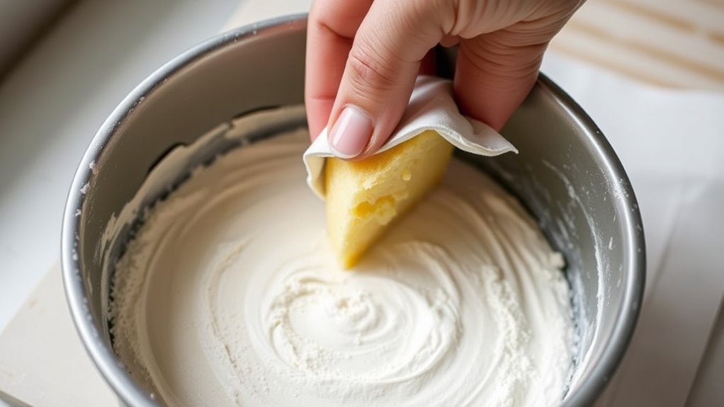 grease flour line prevent