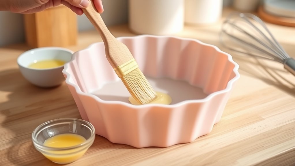 grease flour stabilize prevent