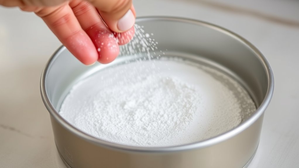 grease pan evenly thoroughly