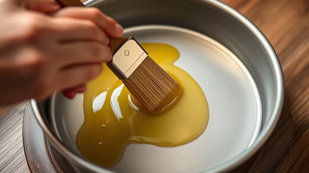 grease pan with oil