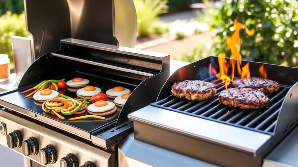 griddle for flat foods