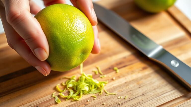 lime zesting without grater