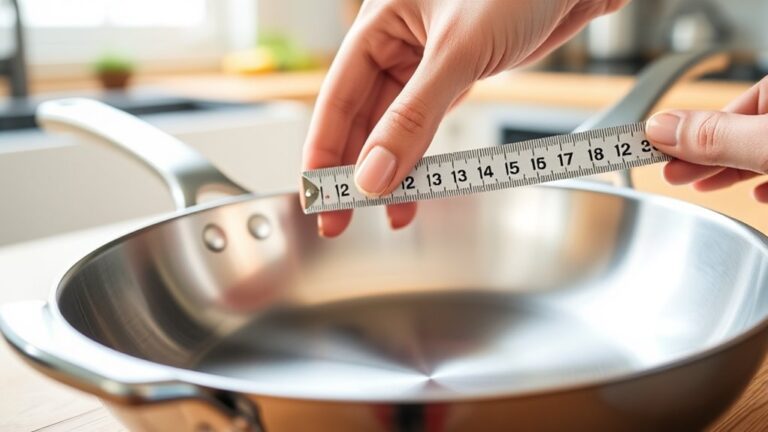 measure pan diameter accurately