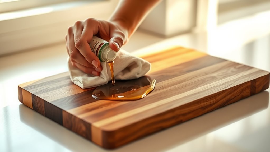 oiling cutting boards properly