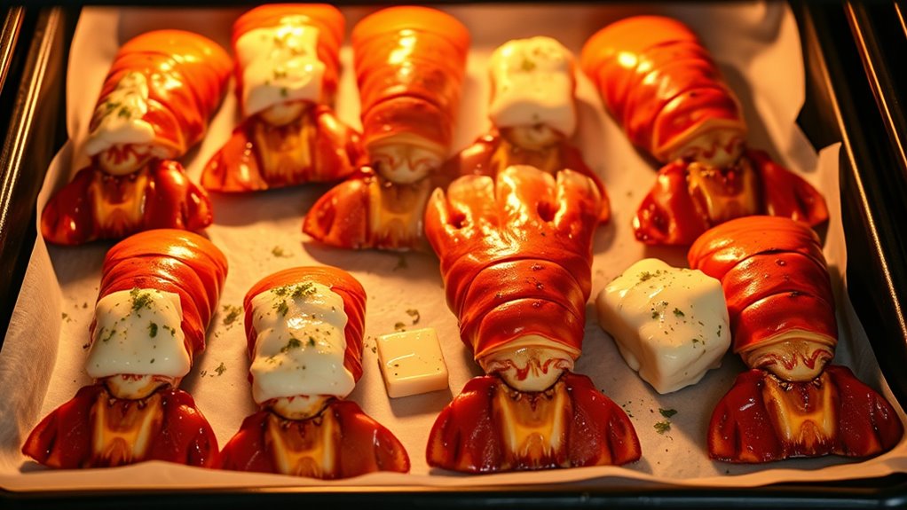 optimal lobster tail temperature