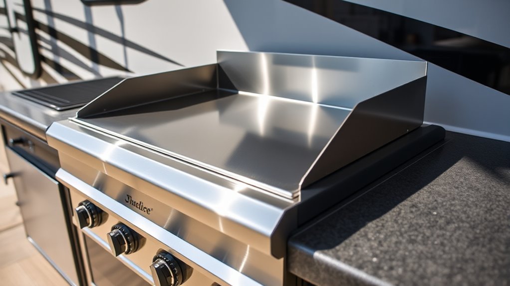 outdoor propane griddle features