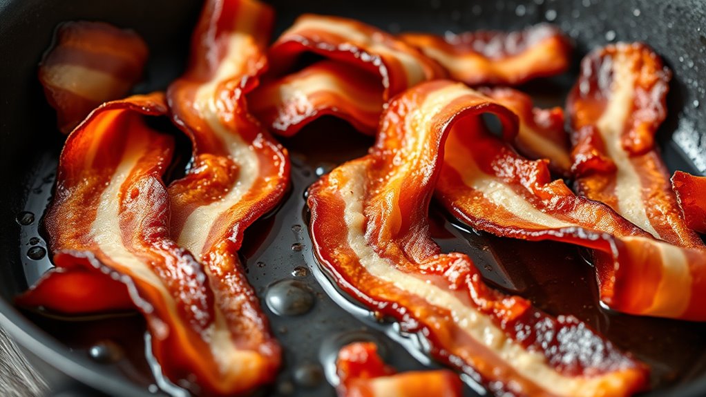 perfect bacon frying temperature